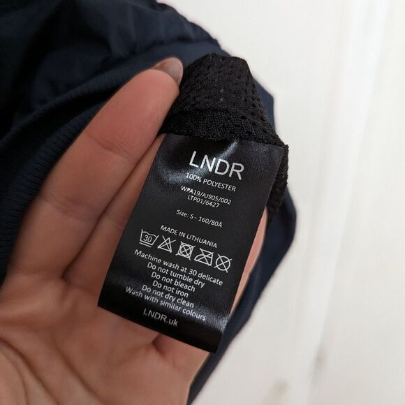 LNDR navy blue pink red Victory zip up hooded lightweight windbreaker jacket - Picture 5 of 7